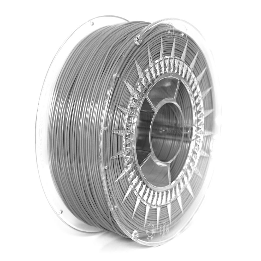 Filament: PLA gri 1kg 195°C ±0,05mm 1,75mm , DEV-PLA-1.75-GR, Devil Design